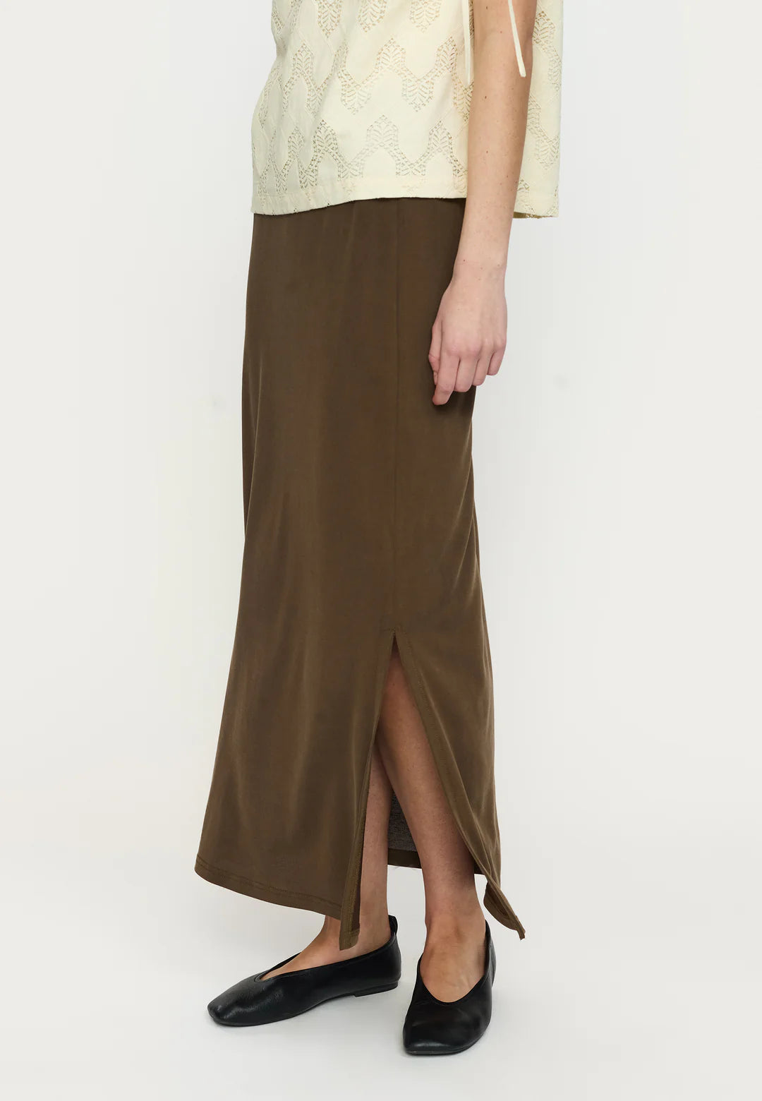 SRElla Midi Skirt, Slate