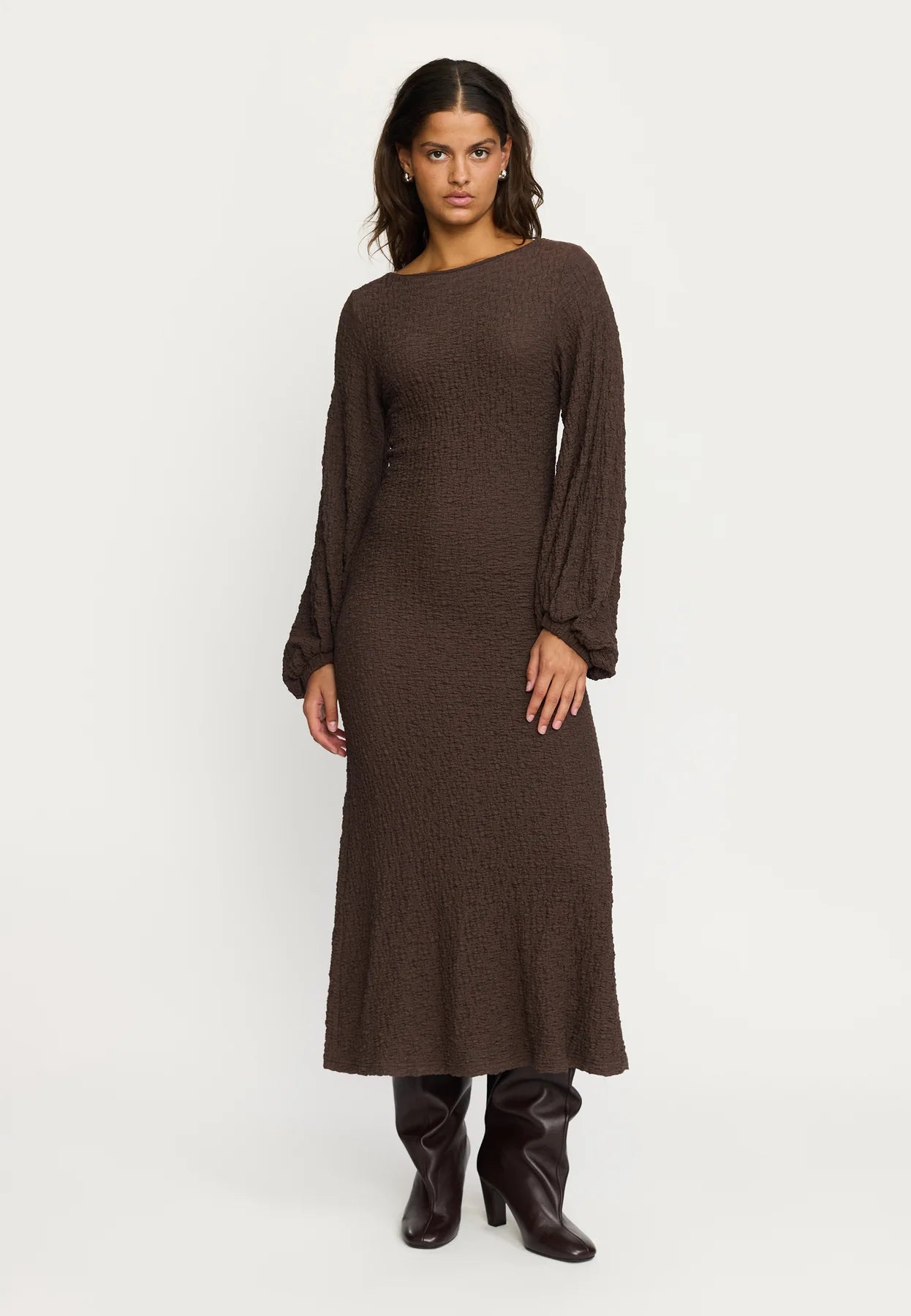 SRGizelle Midi Dress, Coffee Bean