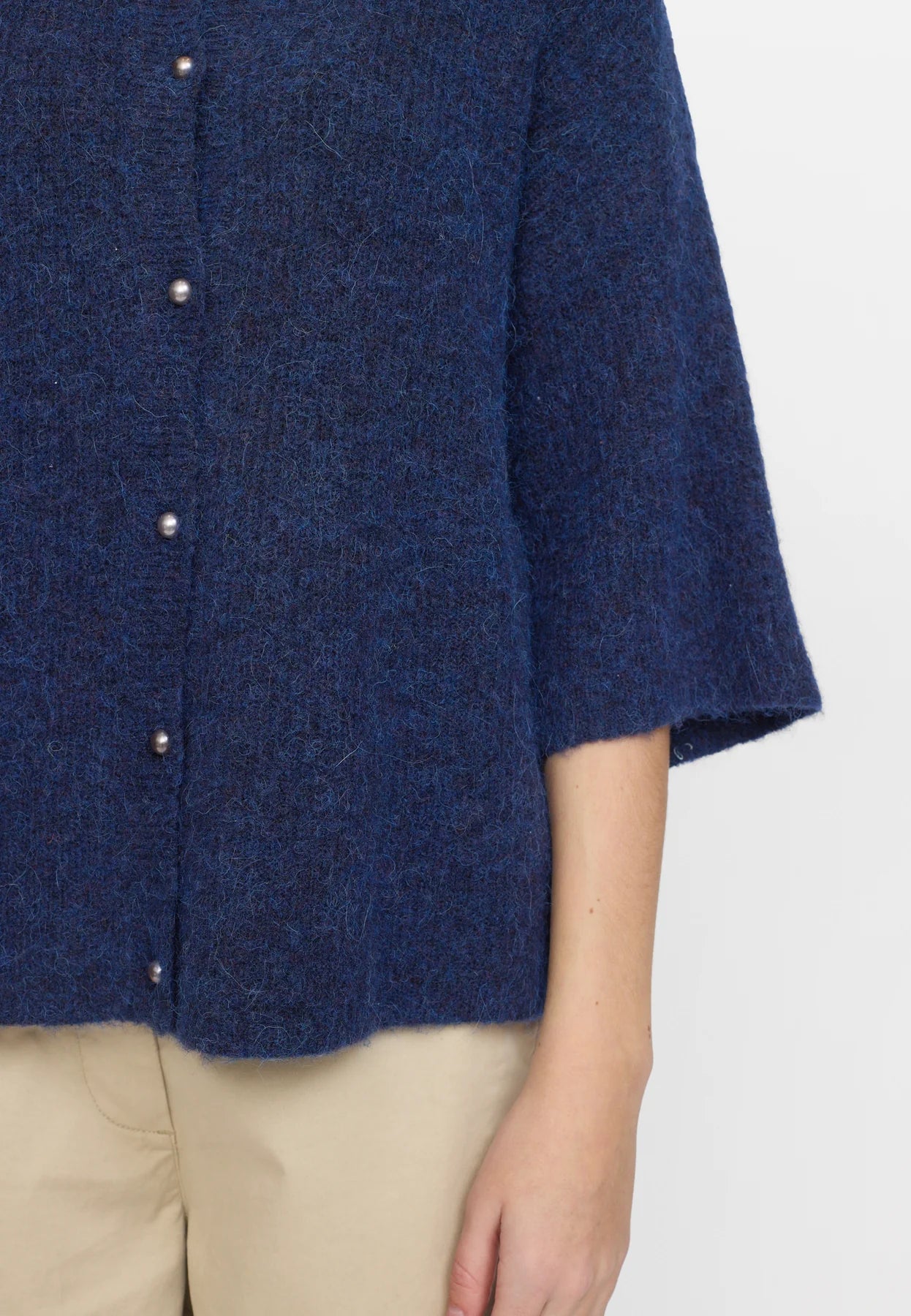 SRHema SS Cardigan Knit, Total Eclipse