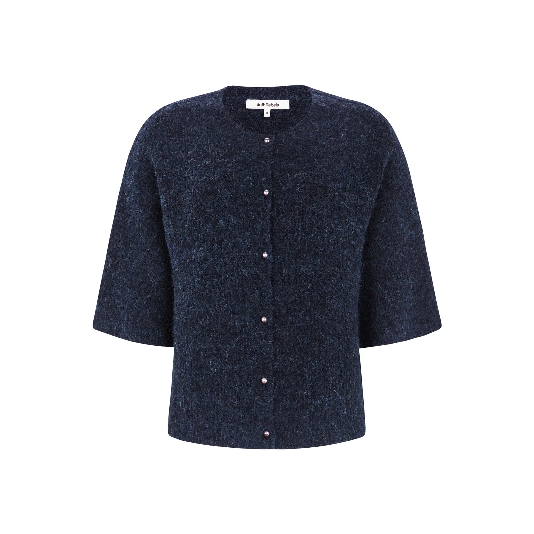 SRHema SS Cardigan Knit Total Eclipse