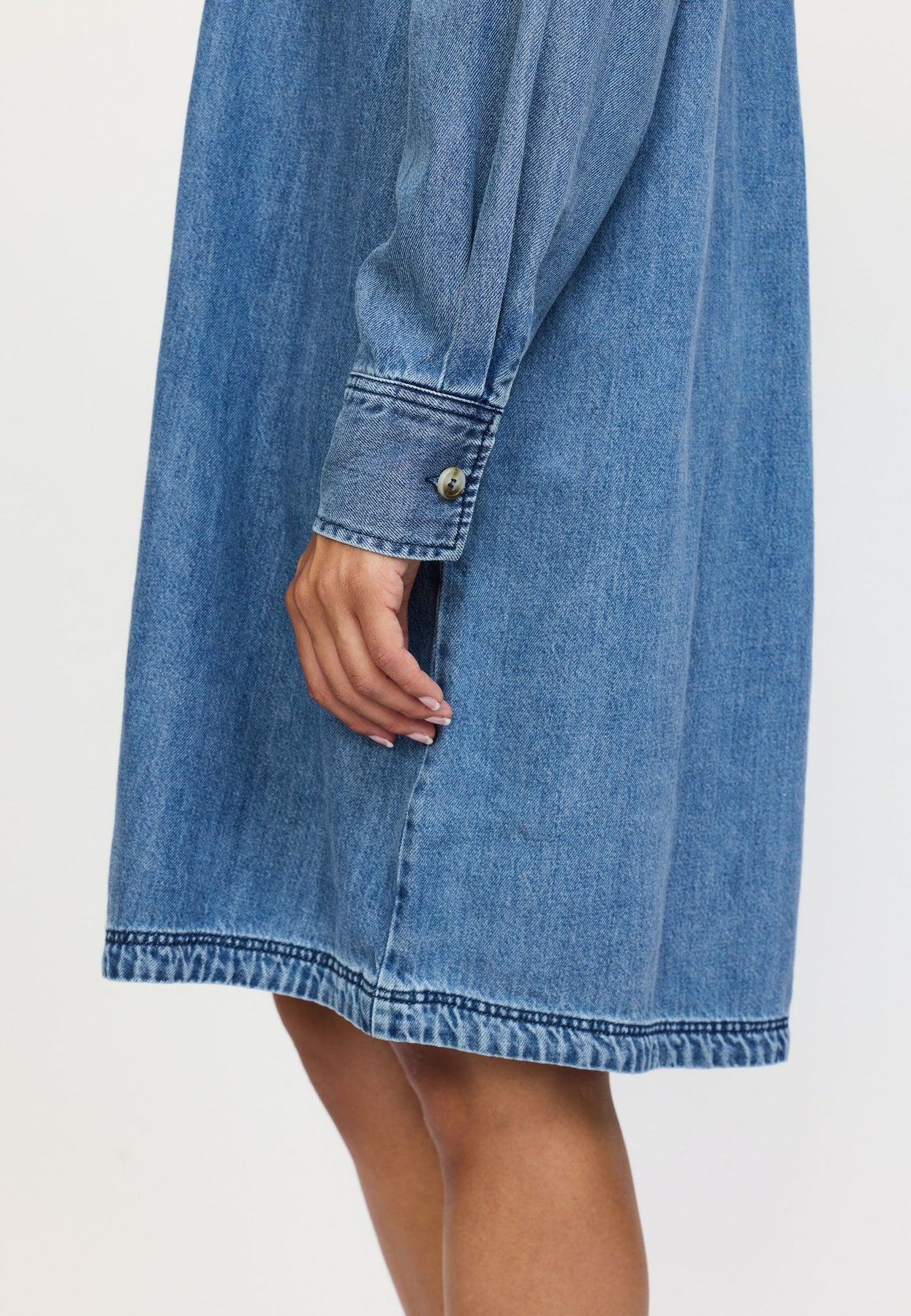 SRKeira Erin Dress, Dark Blue Denim