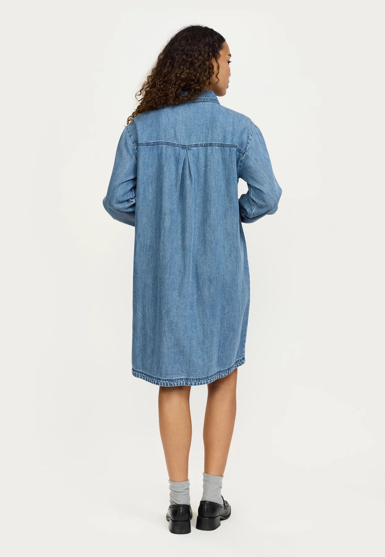 SRKeira Erin Dress, Dark Blue Denim