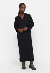 SRLea Polo Midi Dress Knit, Black