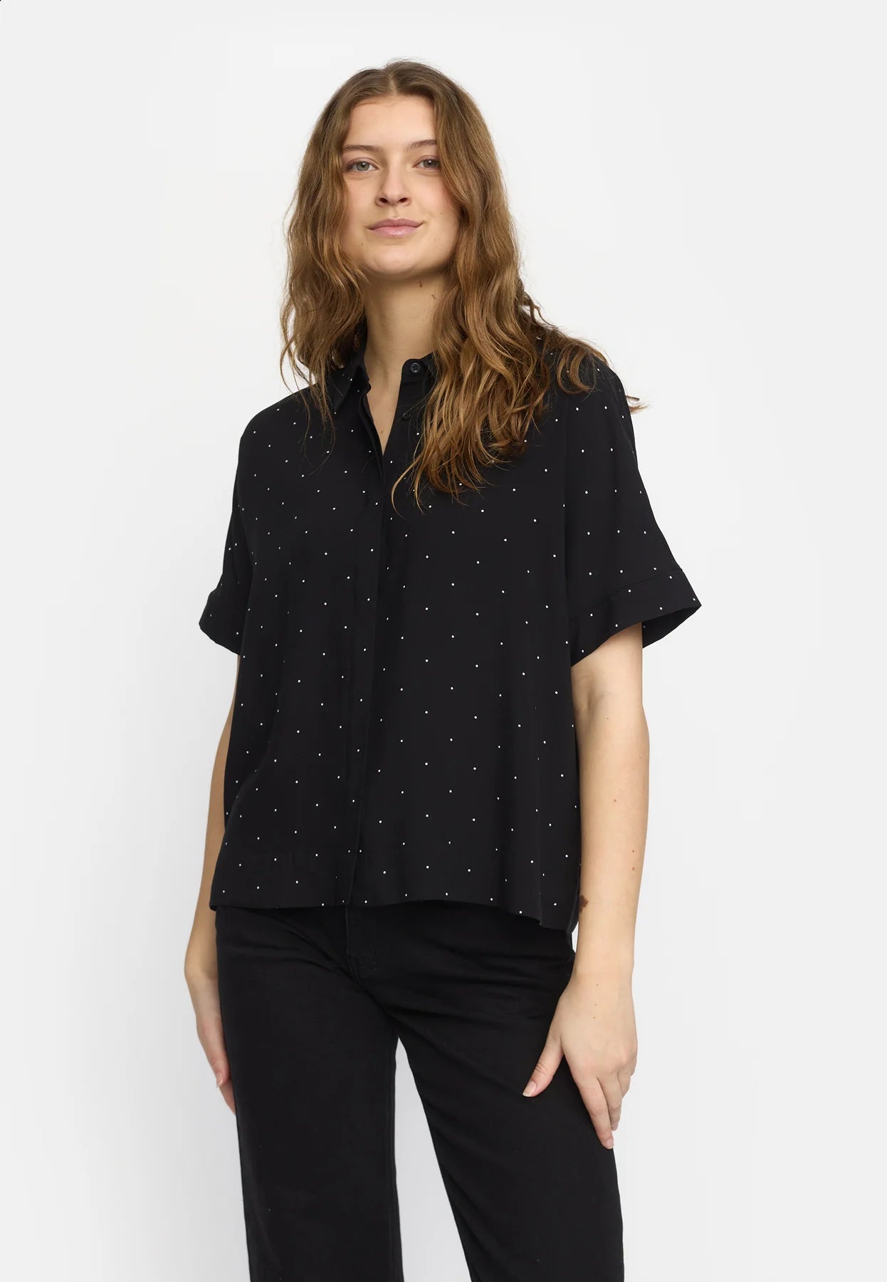 SRMargot Freedom Dot SS Shirt, Black