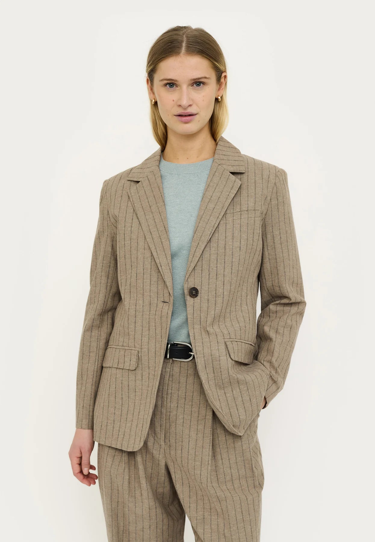 SRMarja Blazer, Greige Melange