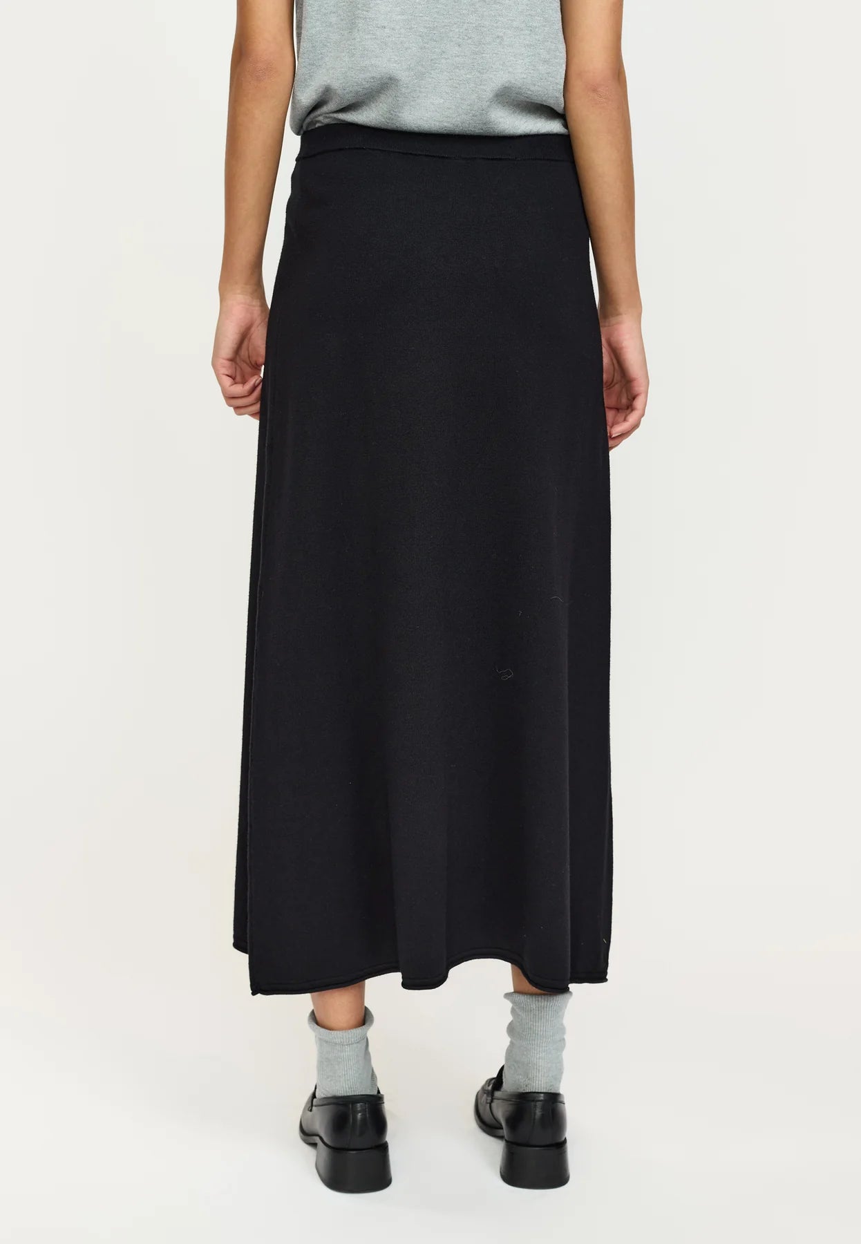 SRMarla Midi Skirt Knit, Black