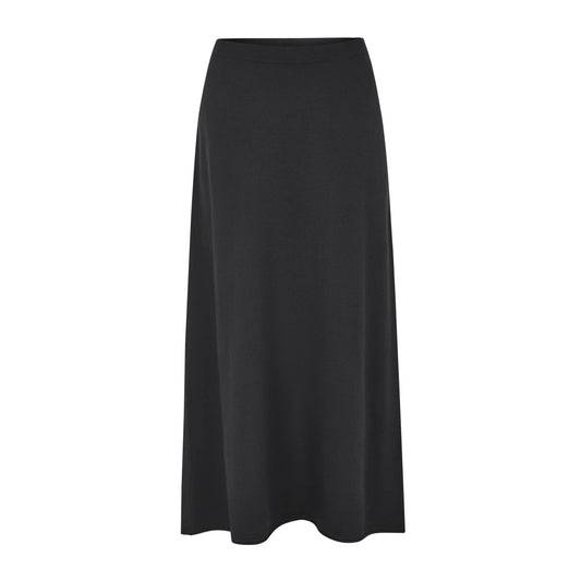SRMarla Midi Skirt Knit Black, Soft Rebels, Såininorden