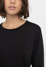 Ladda upp bild till gallerivisning, SRMarla O-Neck Roll Edge Knit, Black
