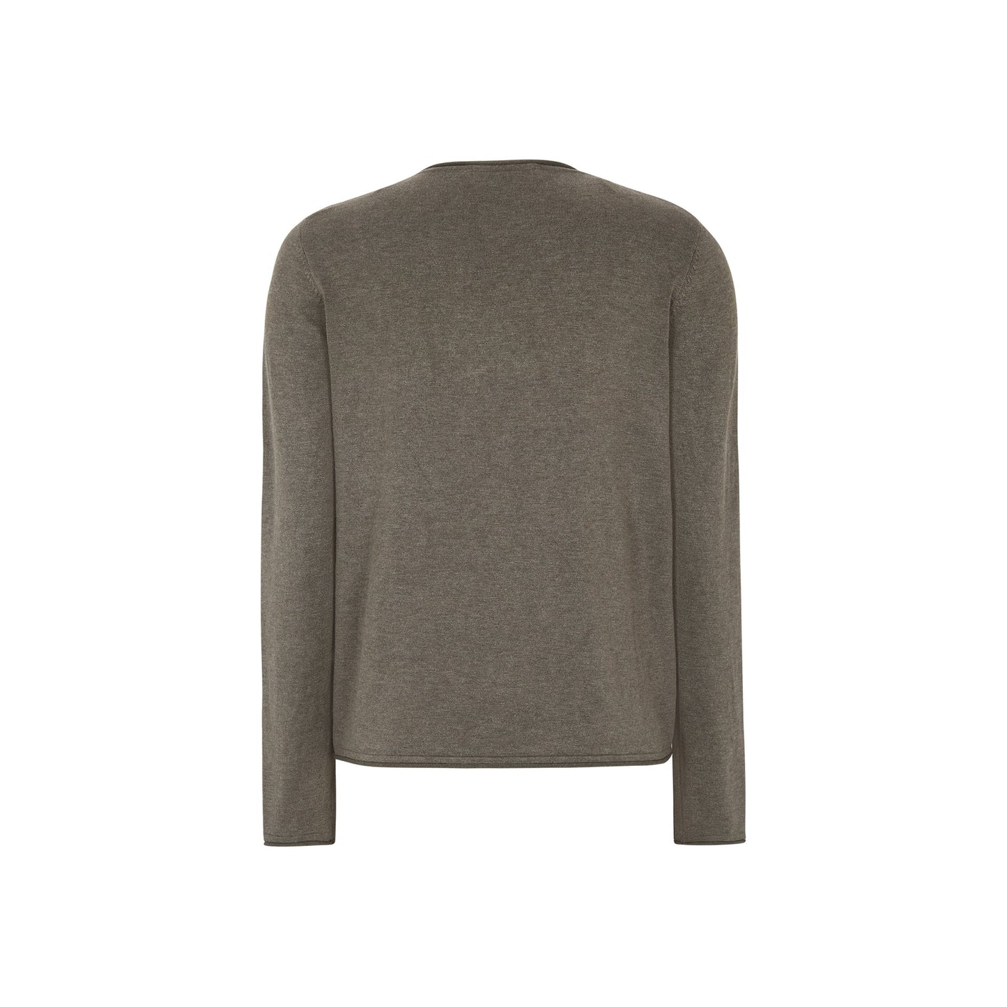 SRMarla O-neck Knit Roll Edge, Canteen Melange