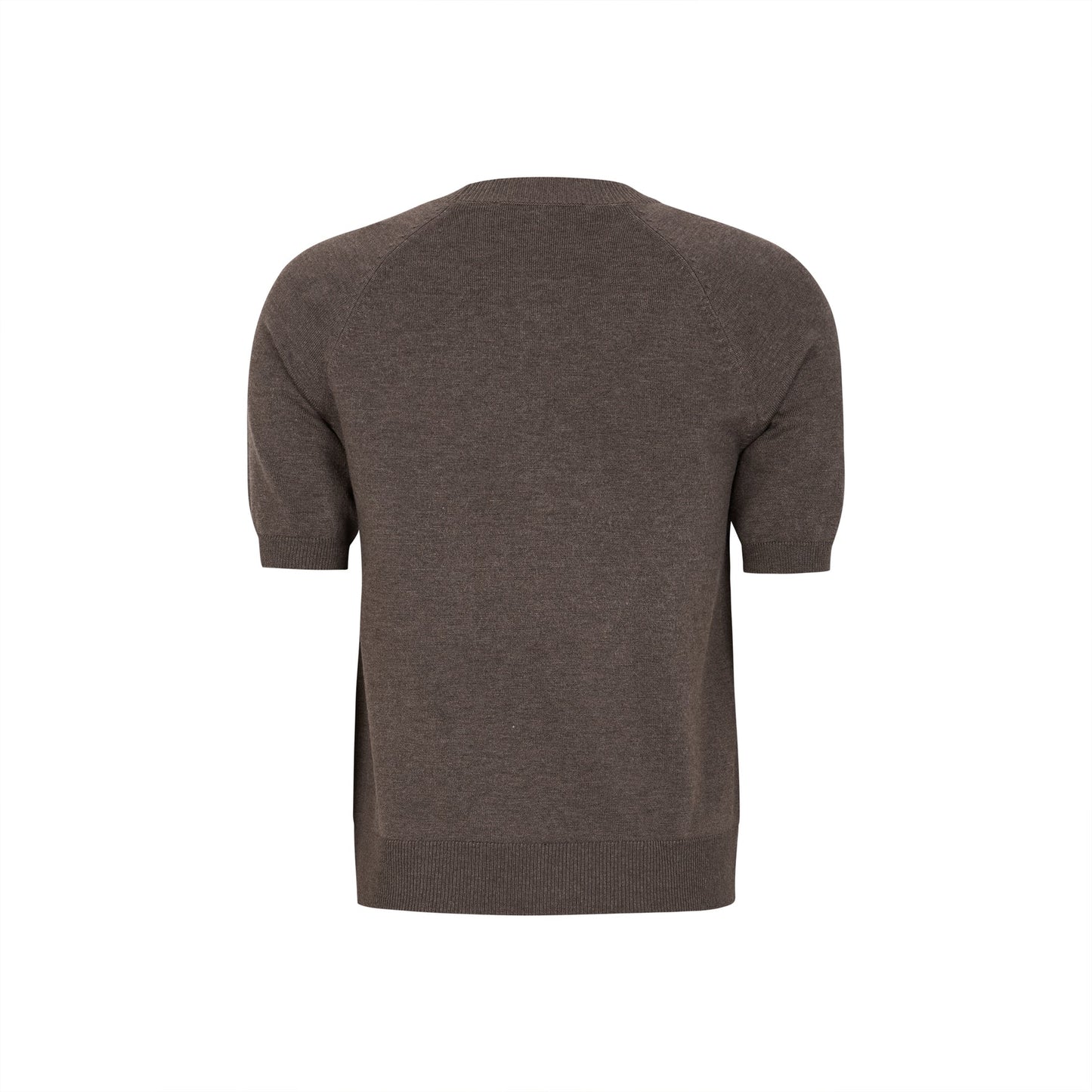 SRMarla SS O-neck Knit, Coffee Quartz Melange