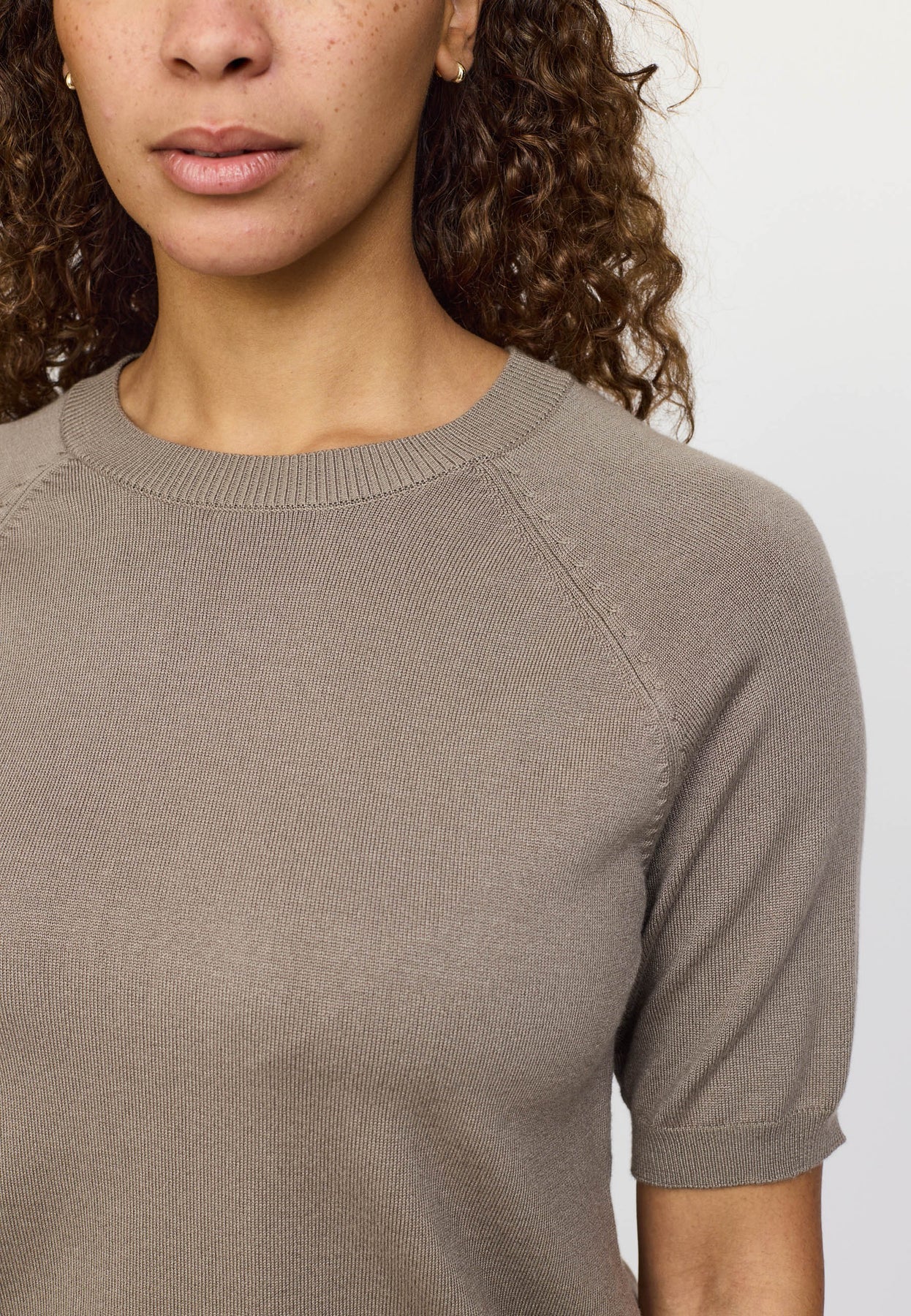 SRMarla SS O-neck Knit, Greige