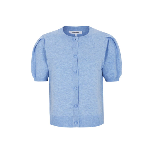 SRMarla SS O-neck Cardigan Knit Windsurfer Melange, Soft Rebels, Såininorden