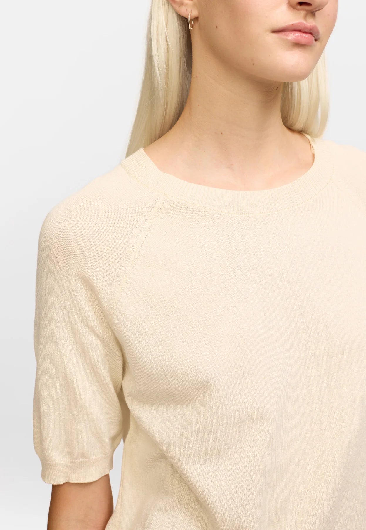 SRMarla SS O-neck Knit, Arctic Wolf