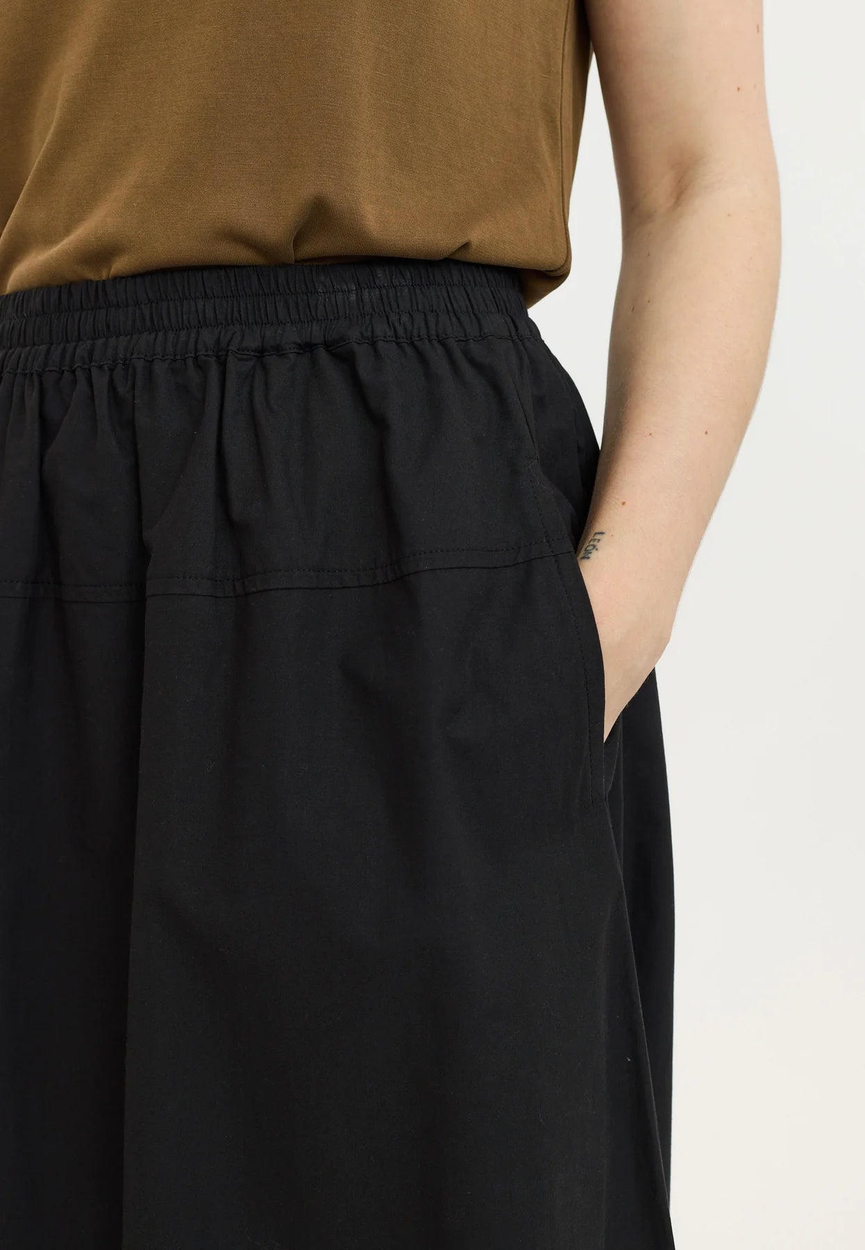 SRMarlee Midi Skirt, Black