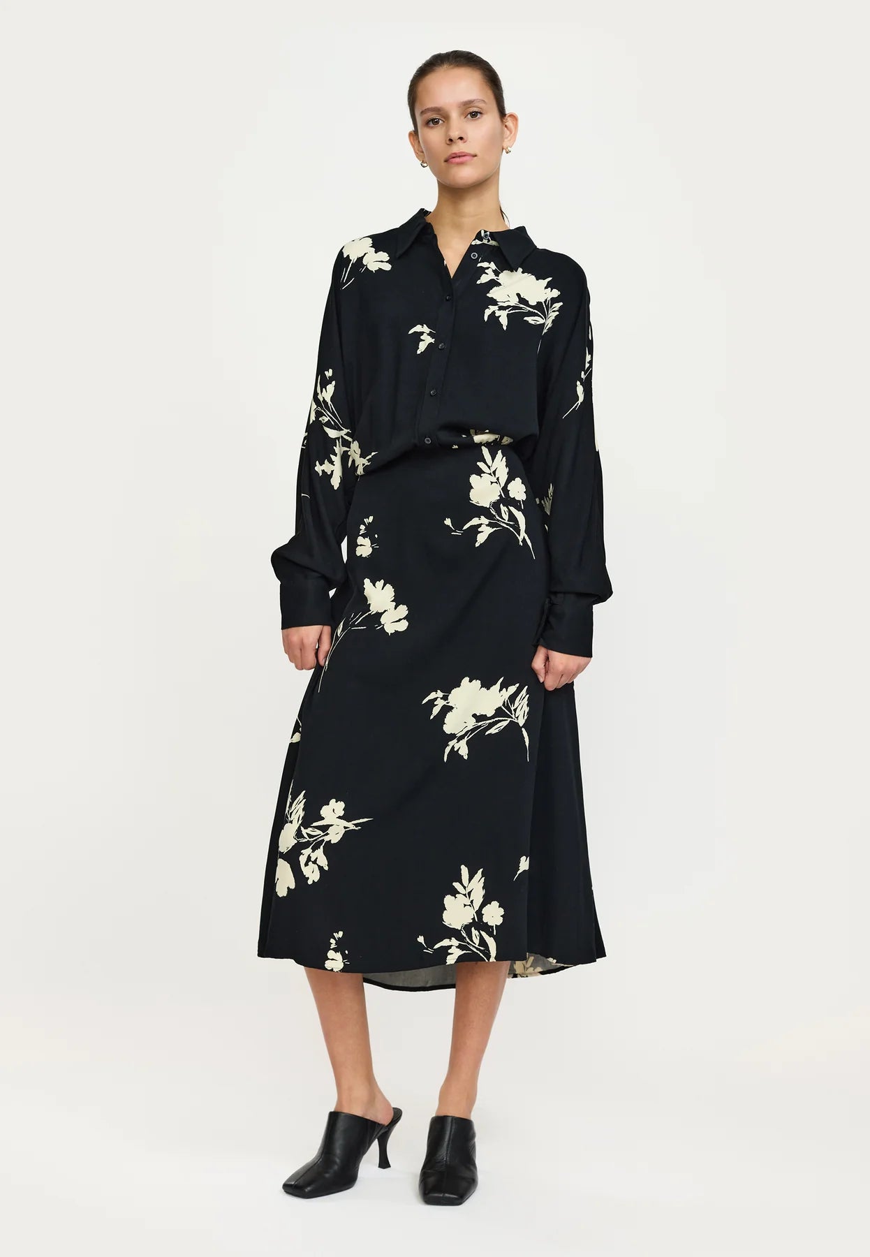 SRMelinda Midi Dress, Silent Flower Print