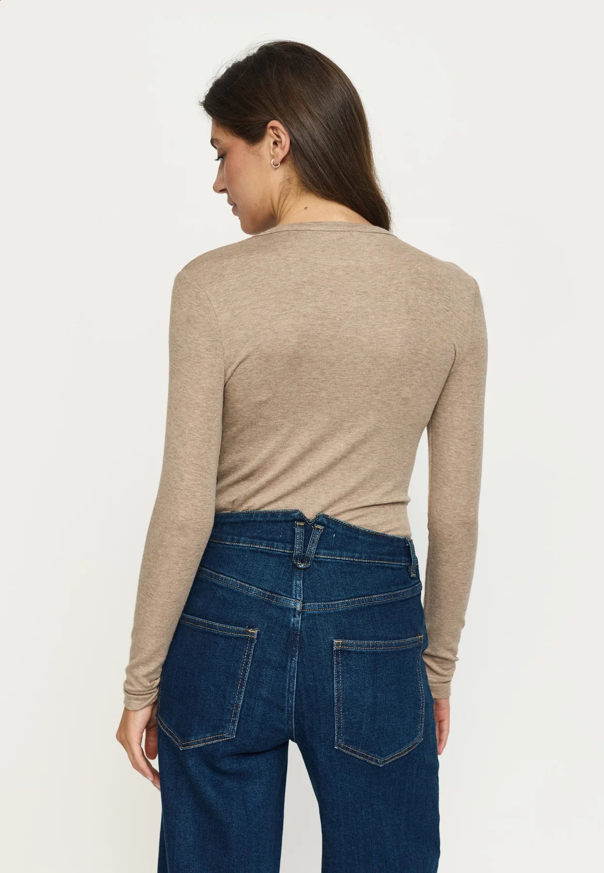 SRRoman O-neck, Silver Mink Melange