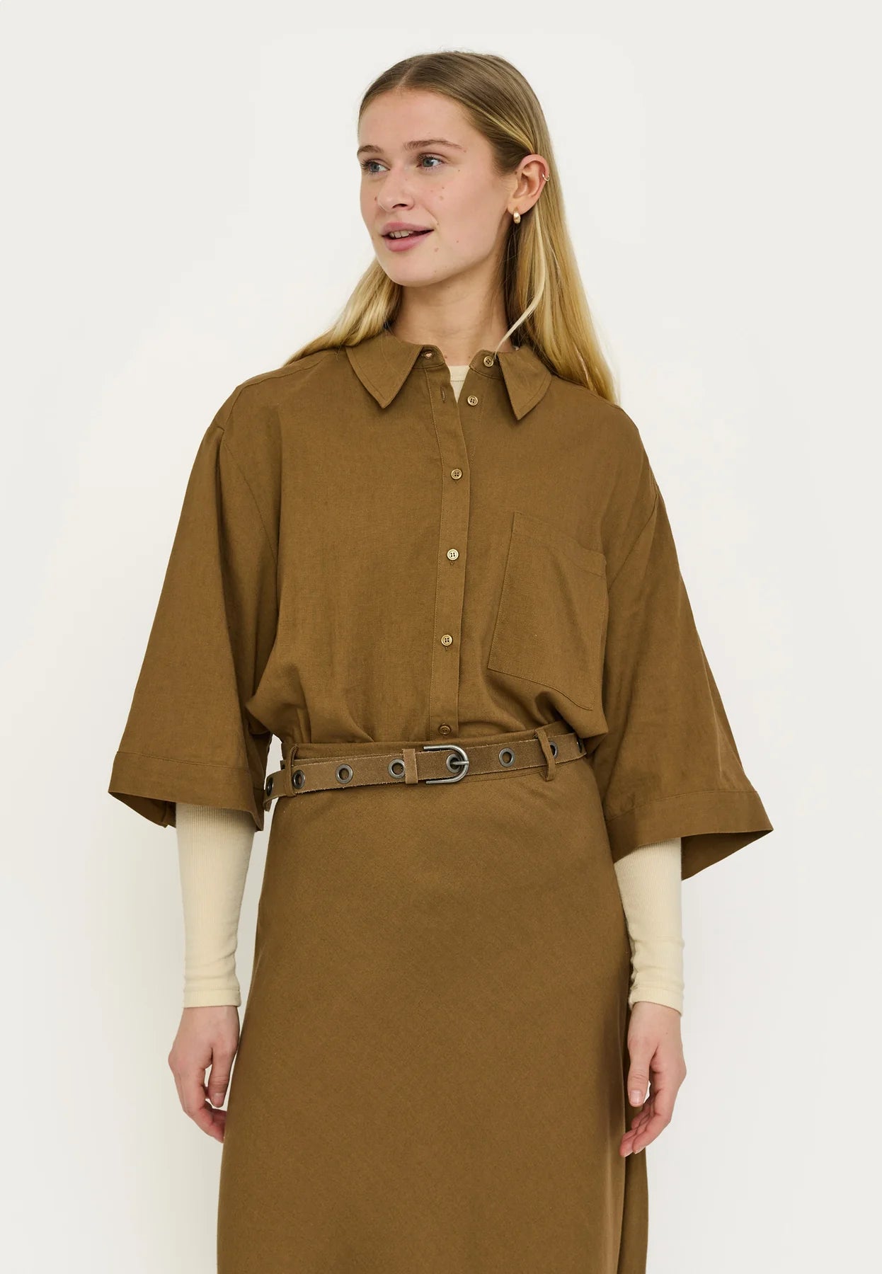 SRYindi Shirt, Sepia