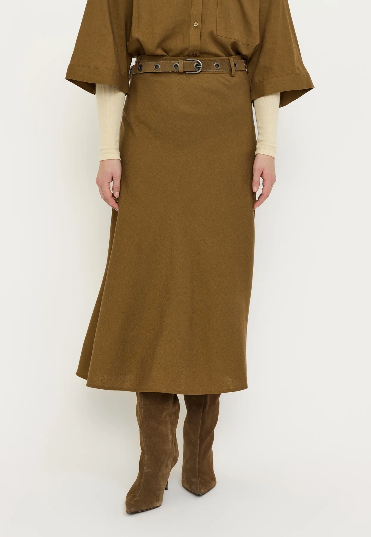 SRYindi Skirt, Sepia