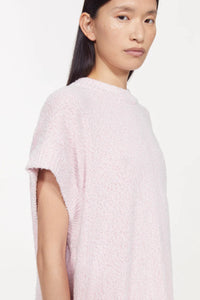 Claire Knitted Sweater, Pink Melange