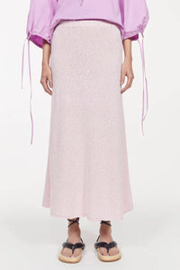 Flora Knitted Skirt, Pink Melange