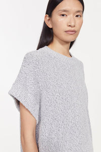 Claire Knitted Sweater, Grey Melange