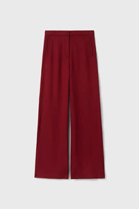 Sini Double Crepe Pants, Burnt Umber