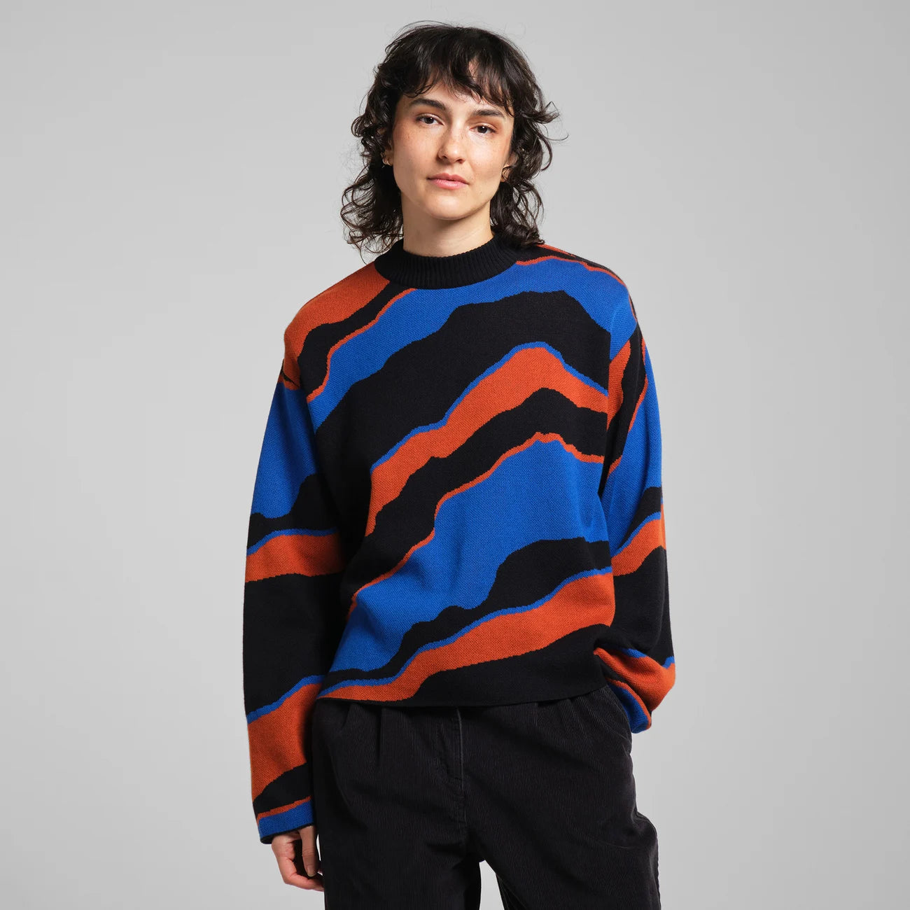 Sweater Limhamn Faded Mountains, Multi Color