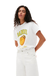 Relaxed Peach T-shirt, Bright White