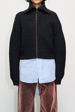 Ladda upp bild till gallerivisning, Yummy Cardigan, Black Melage Wool
