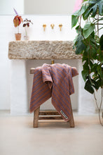 Ladda upp bild till gallerivisning, Naram Bath Towel, Camel &amp; Ultramarine Blue
