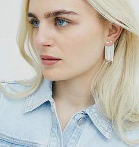 Mika Earrings, Silver