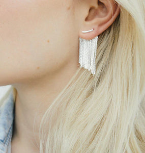 Mika Earrings, Silver