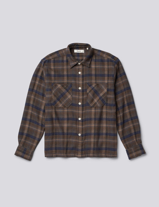 Moon Overshirt Wood Check, Forét 