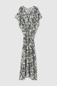 Saturnus Jungle Print Dress, Ocean Mint