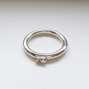 Lollos Silver Ring "Simple Two"