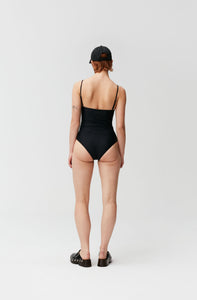 Solid Core Swimsuit, Black