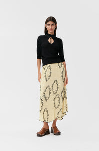 Kjol Georgette Floral Shadow Flan