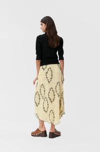 Kjol Georgette Floral Shadow Flan