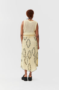 Kjol Georgette Floral Shadow Flan
