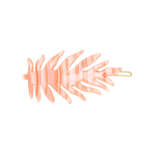 Hårspänne Leaf Flamingo
