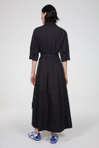Gelato Cotton Dress, Black