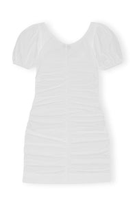 Miniklänning I Bomullspoplin, Bright White