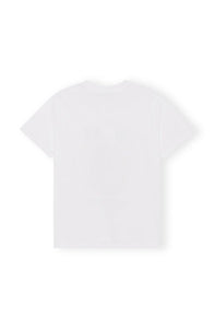Smiley Avslappnad T-shirt, Bright White