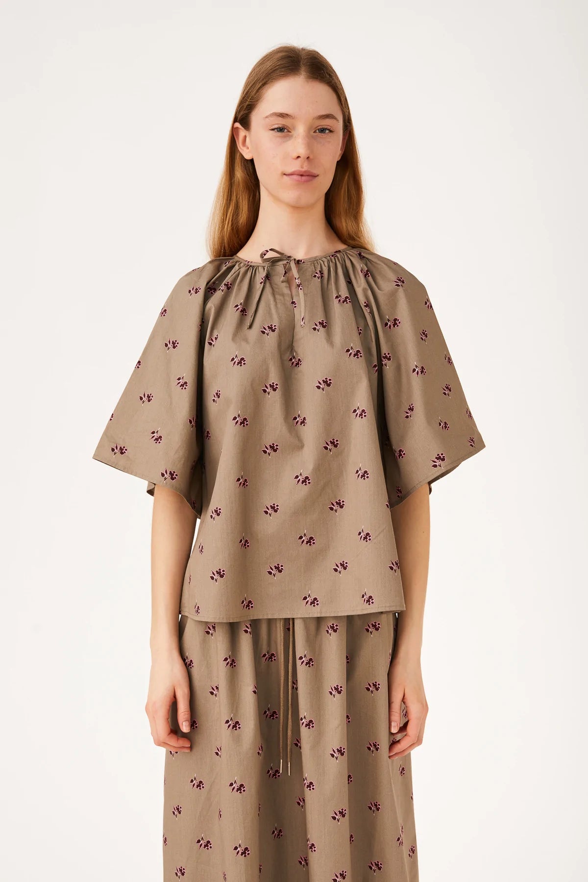 SrLia Blouse, Flower Brindle